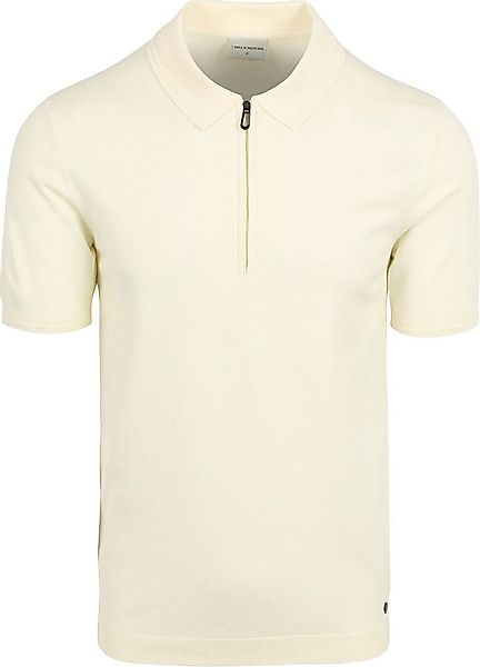 No Excess Half Zip Poloshirt Off White - Größe L günstig online kaufen