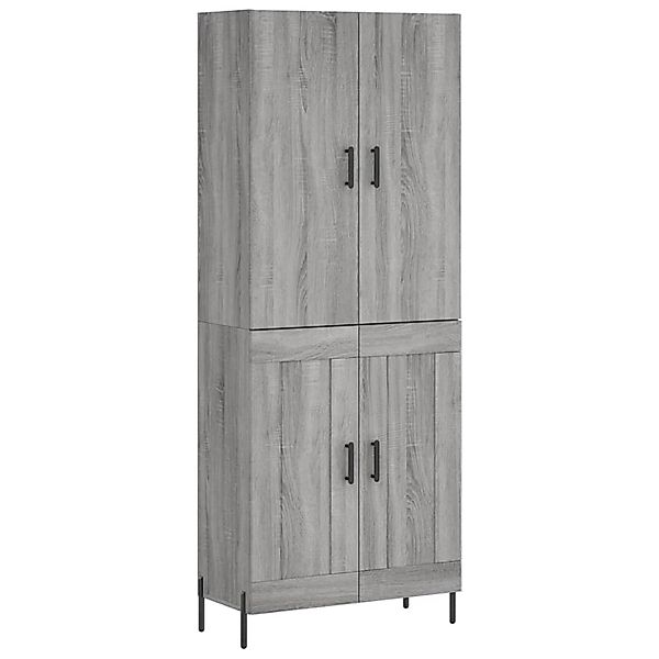 vidaXL Highboard Grau Sonoma 69,5x34x180 cm Holzwerkstoff 3195801 günstig online kaufen