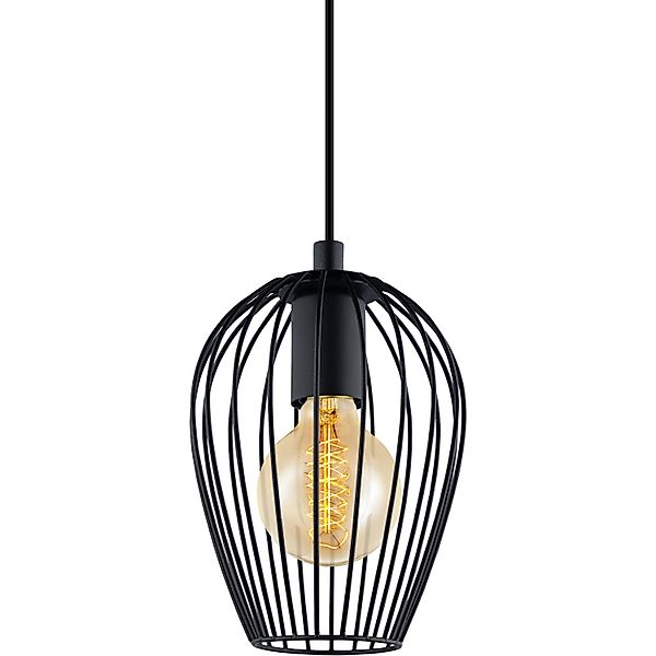 EGLO Pendelleuchte NEWTOWN Pendellampe, schwarz, Stahl, günstig online kaufen
