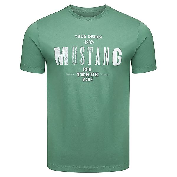MUSTANG T-Shirt Herren Printshirt Regular Fit günstig online kaufen