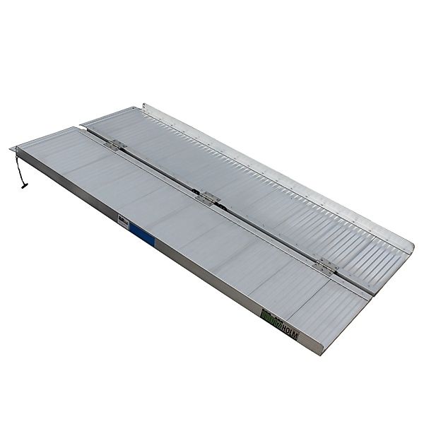 TRUTZHOLM Rollstuhlrampe Klappbar 152 cm Traglast 272 kg Alu Grau Geriffelt günstig online kaufen
