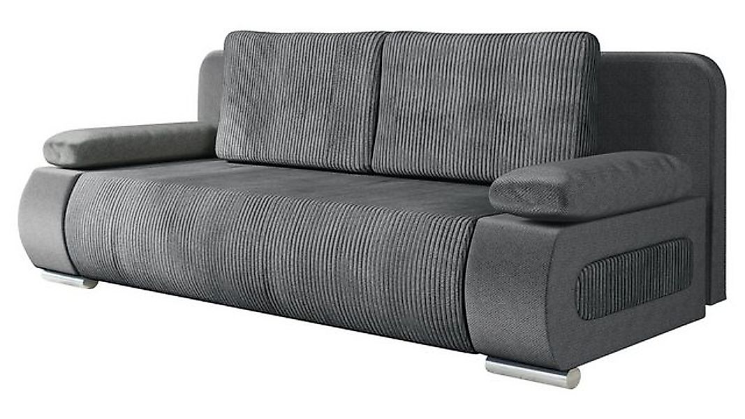 MIRJAN24 Schlafsofa Emma Cord, mit Schlaffunktion und Bettkasten, Rückenleh günstig online kaufen