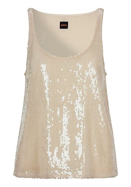 BOSS ORANGE Klassische Bluse Illettes Premium Damenmode mit Pailletten günstig online kaufen
