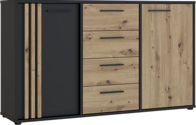 FORTE Sideboard "Cardigan" Sideboard, 2 farbig, Stauraum, Schubkasten, Soft günstig online kaufen