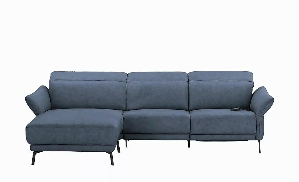 Wohnwert Ecksofa Leder Bellana ¦ blau ¦ Maße (cm): B: 291 H: 101 T: 176.0 P günstig online kaufen