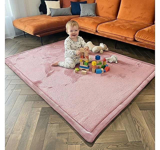Vimoda Kinderteppich Spielmatte, Krabbelmatte, [3 cm] rutschfest weich & di günstig online kaufen