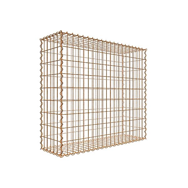 Gabiona Gabionenzaun Rostige Gabione 100 cm günstig online kaufen
