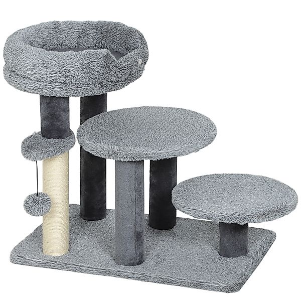 PawHut Katzentreppe 3-stufige Haustiertreppe mit Bett Ball Hundetreppe Tier günstig online kaufen