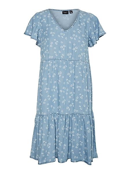 Vero Moda Sommerkleid Harper (1-tlg) Drapiert/gerafft günstig online kaufen