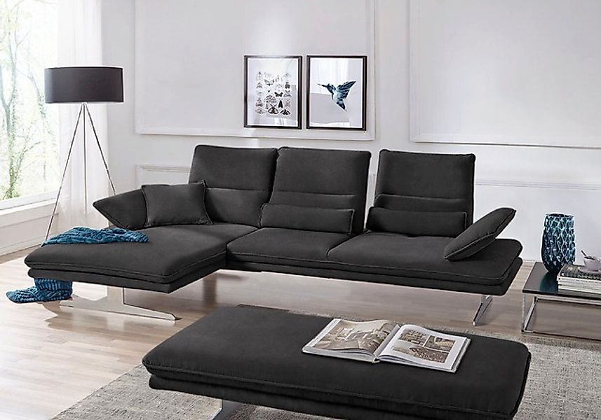 W.SCHILLIG Ecksofa »broadway, Designsofa mit tollem Sitzkomfort, L-Form«, S günstig online kaufen