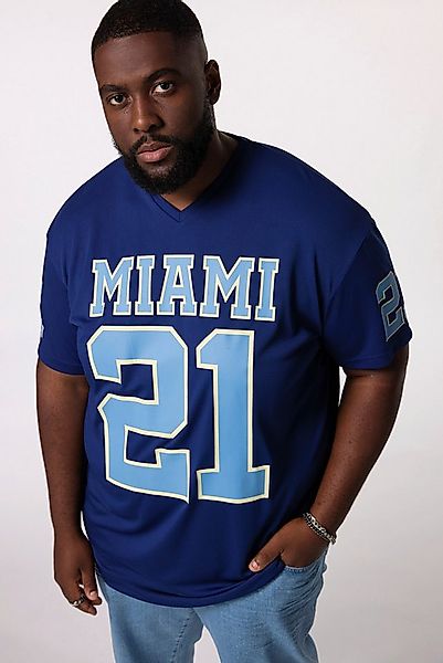 STHUGE T-Shirt STHUGE T-Shirt Halbarm oversized Football Print günstig online kaufen