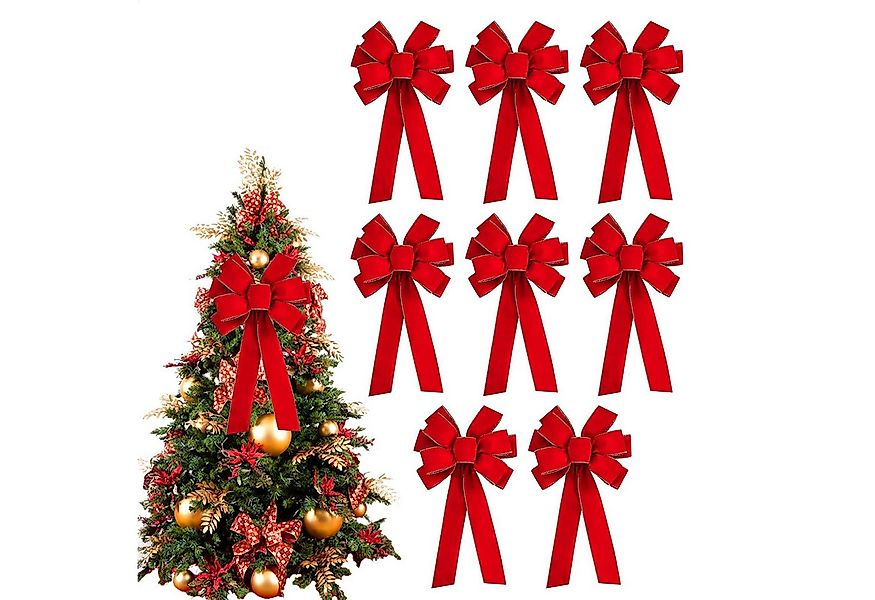 Coonoor Weihnachtsbaumschleife Geschenkschleife Groß, rote Schleifen als We günstig online kaufen