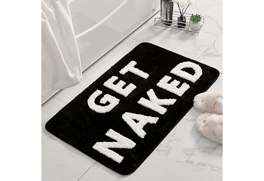 FELIXLEO Fußmatte Badezimmerteppich rutschfest Waschbar Badteppich Rosa 50 günstig online kaufen