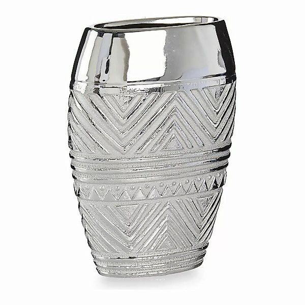 Vase Breite Aus Keramik Silberfarben (9,5 X 26,5 X 19,5 Cm) günstig online kaufen