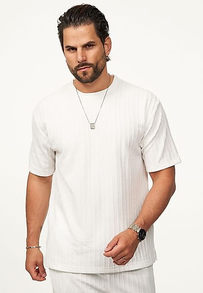CARISMA T-Shirt mit Strickstruktur & Rundhals günstig online kaufen