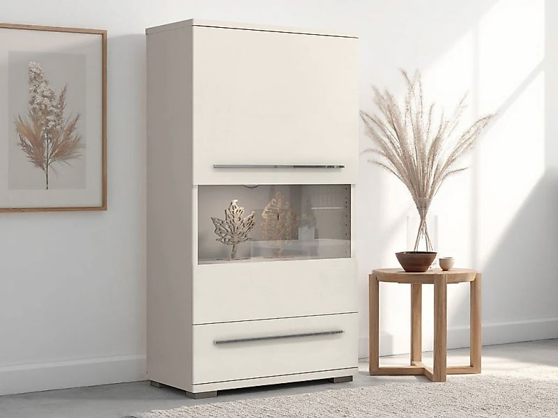 OTTO home Highboard "Piano Vitrine" (H/B/T): 123/69/40,2cm, UV lackiert, So günstig online kaufen
