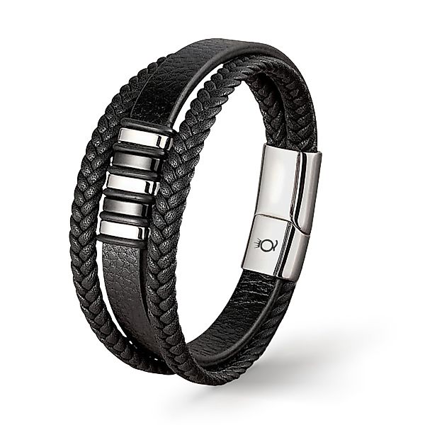 UNIQAL.de Lederarmband Lederarmband Herren "VORTEX" geflochten, günstig online kaufen