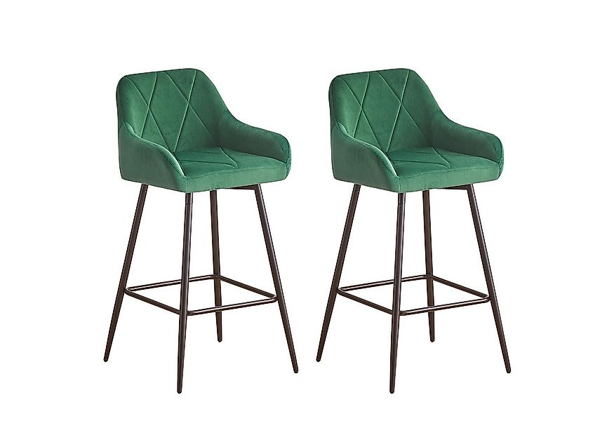 JYMTOM Barhocker Barstuhl mit Armlehne Gepolsterter Tresenhocker Bistrohock günstig online kaufen