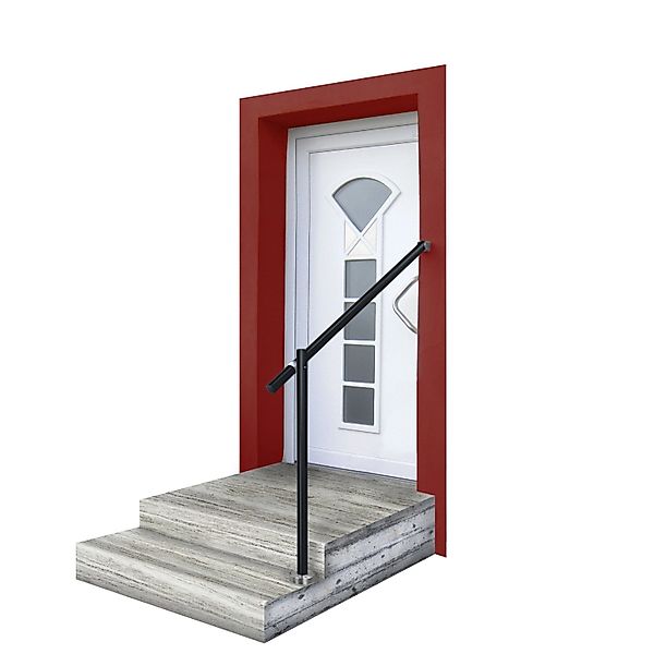 Treba Eingangsgeländer GA6 Bodenmontage 1.150 mm Aluminium-Schwarz günstig online kaufen