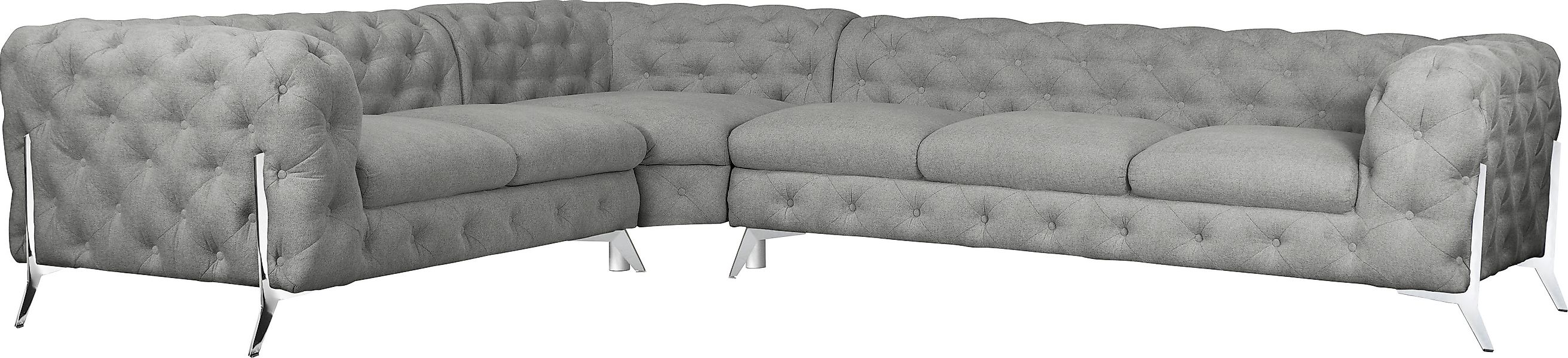 Home affaire Chesterfield-Sofa »Amaury L-Form« großes Ecksofa, Chesterfield günstig online kaufen