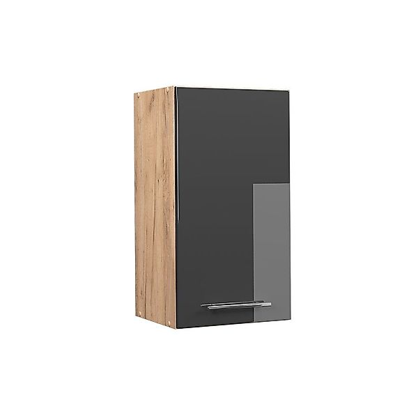 Vicco Hängeschrank Fame-Line, Anthrazit Hochglanz/Goldkraft Eiche, günstig online kaufen