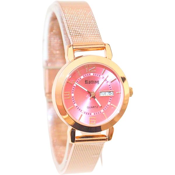 Rötting Design Quarzuhr Damenuhr Quarz rosa günstig online kaufen