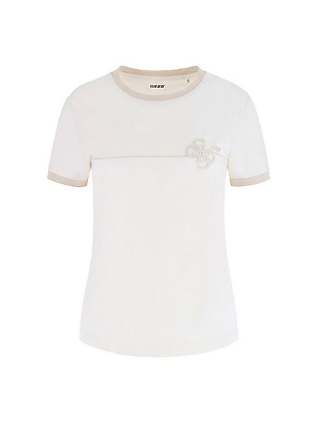 Guess Kurzarmshirt – Schmal geschnittenes Kurzarmshirt mit Logoschriftzug m günstig online kaufen