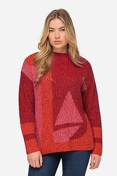 Laurasøn Troyer Jacquard Pullover Langarm Rundhals günstig online kaufen