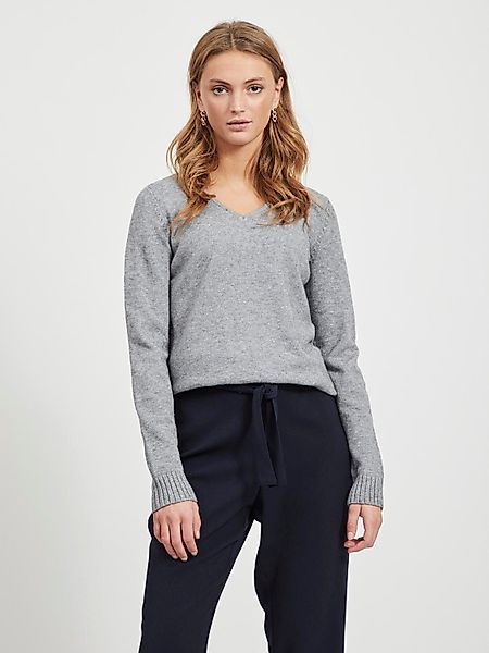 Vila V-Ausschnitt-Pullover VIRIL V-NECK L/S KNIT günstig online kaufen