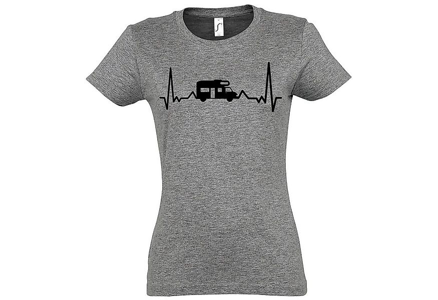 Youth Designz T-Shirt Camping Herzschlag Damen Shirt mit lustigem Capming F günstig online kaufen