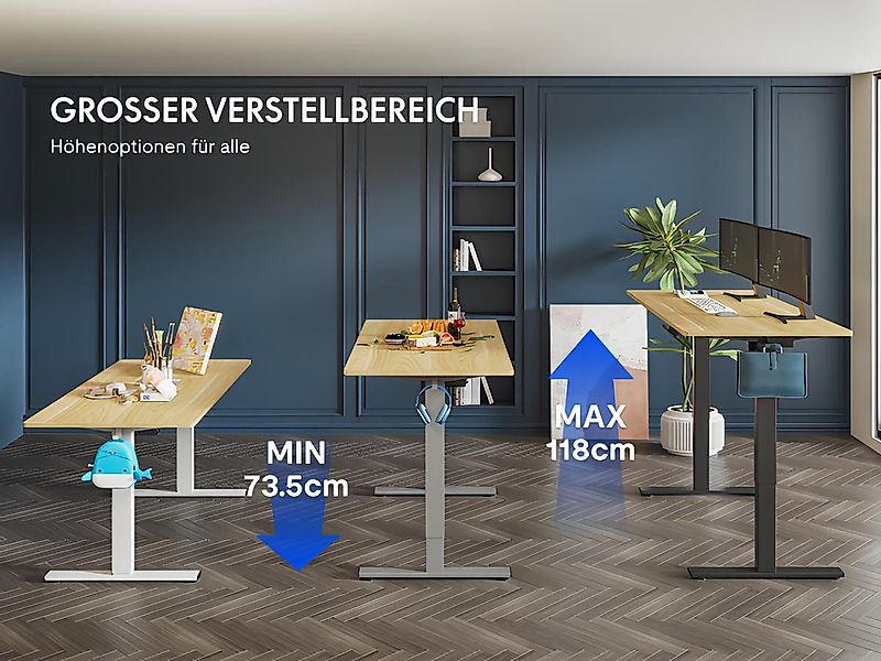 FLEXISPOT Schreibtisch Basic-Series Elektrisch höhenverstellbarer Schreibti günstig online kaufen