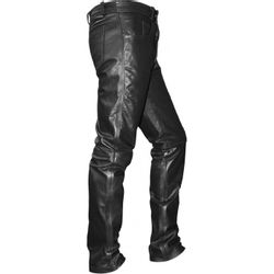 German Wear Motorradhose GW870 Black Lederjeans günstig online kaufen