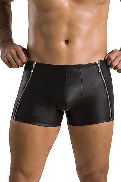 Passion Menswear Boxershorts Schwarzer Herren Dessous Shorts aus mattem Kun günstig online kaufen