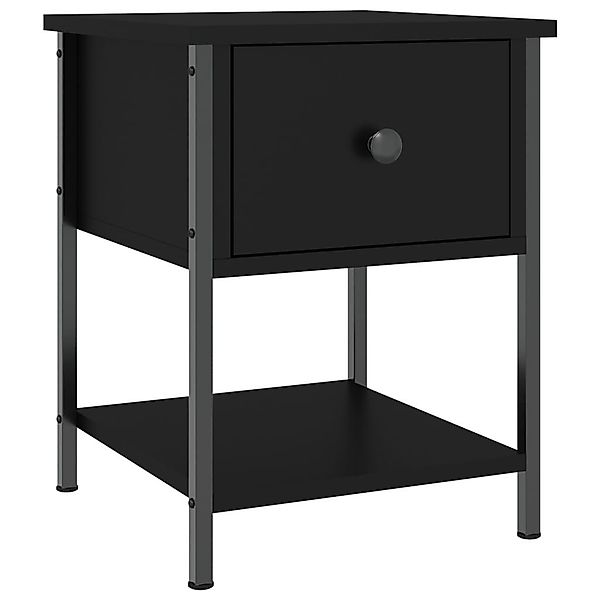 vidaXL Nachttisch Nachttisch Schwarz 34x35,5x45 cm günstig online kaufen