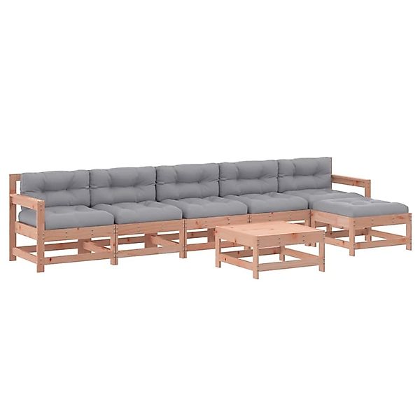 vidaXL 7-Tlg Garten-Lounge-Set mit Kissen Massivholz Douglasie 3185974 günstig online kaufen