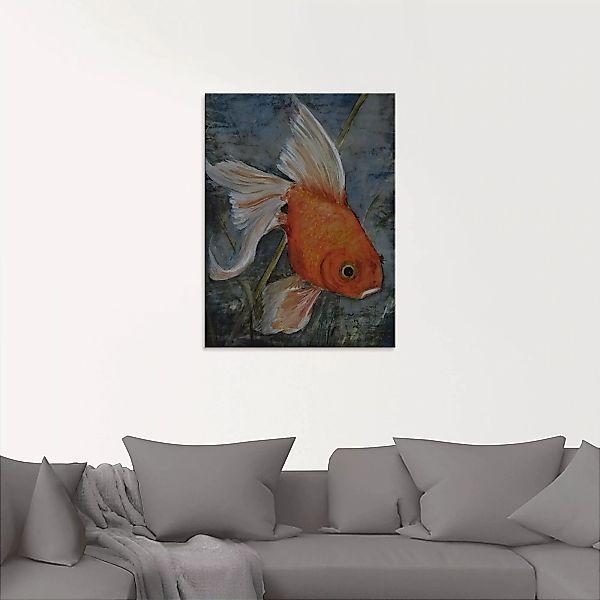 Artland Glasbild »Feng Shui - Goldfisch«, Wassertiere, (1 St.) günstig online kaufen