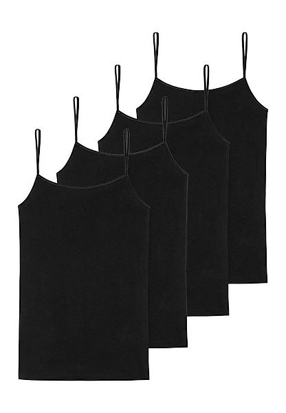 Schiesser Unterhemd 4er Pack 95/5 Organic Cotton (Spar-Set) Spaghetti Top - günstig online kaufen