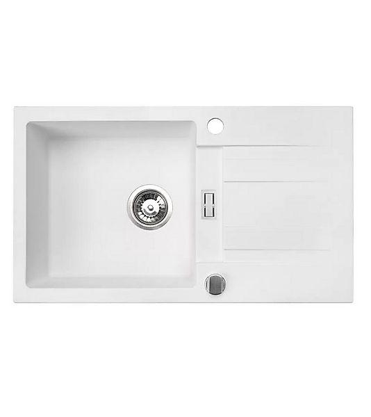 inter Granitspüle Küchenspüle Granit Siphon Einbauspüle Spüle Granit 76x44 günstig online kaufen