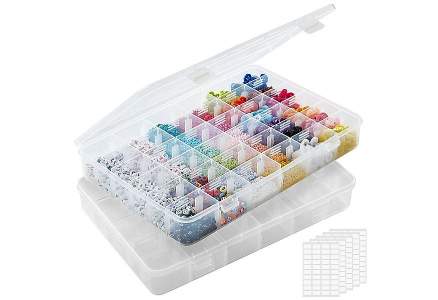 Lifewit Aufbewahrungsbox 36 Fächer, durchsichtige, stapelbare Aufbewahrungs günstig online kaufen