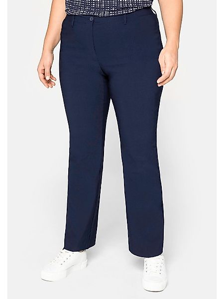 Sheego Stretch-Hose "Große Größen", "Die Bootcut" mit schmalem Bund günstig online kaufen