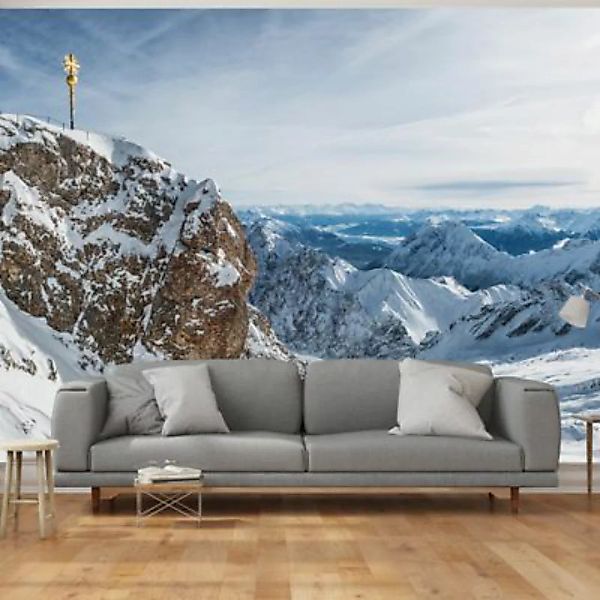 artgeist Fototapete Alpen - Zugspitze mehrfarbig Gr. 200 x 140 günstig online kaufen