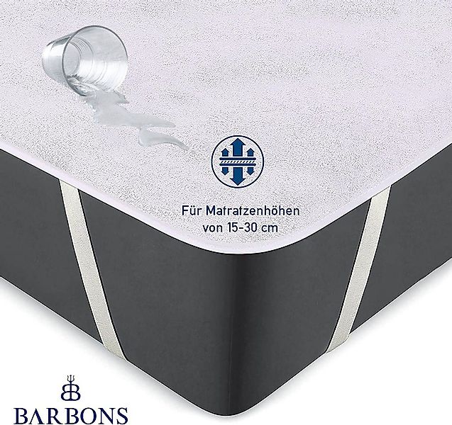 Matratzenschoner Matratzenauflage - Matratzenschutz Baumwolle BARBONS günstig online kaufen