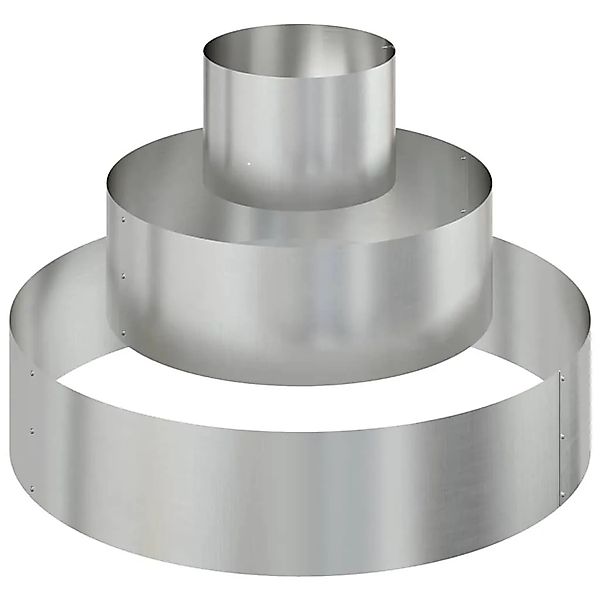 vidaXL Garten-Pflanzgefäß Silber 90 x 90 x 20 cm Verzinkter Stahl 873653 günstig online kaufen