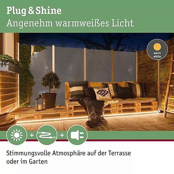 Paulmann Plug & Shine Smooth LED-Stripe 3.000K 10m günstig online kaufen