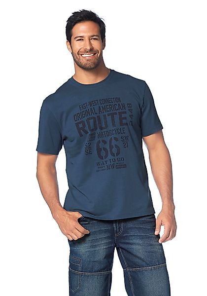 Man's World Rundhalsshirt kurzärmelig, lässige Passform, günstig online kaufen