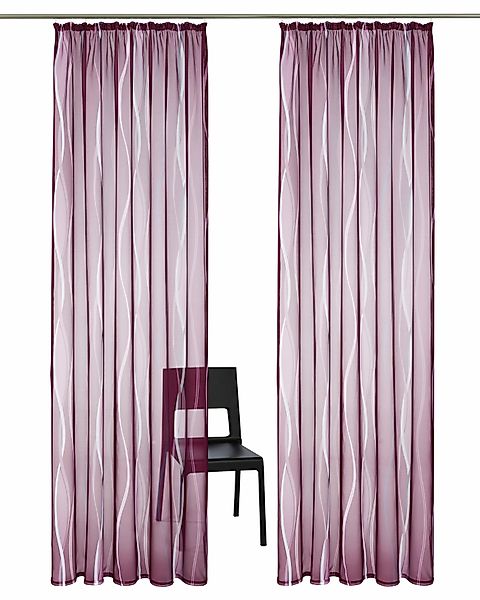 my home Gardine Dimona, Kräuselband (2 günstig online kaufen
