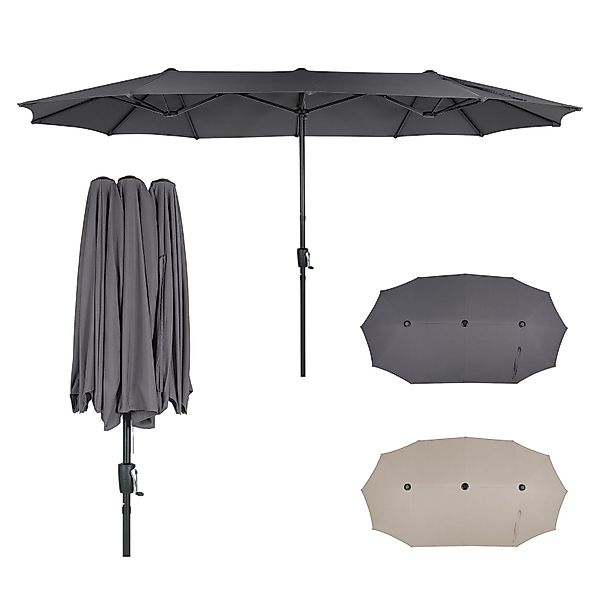 Puluomis Sonnenschirm Balkonschirm ohne Ständer Strandschirm günstig online kaufen
