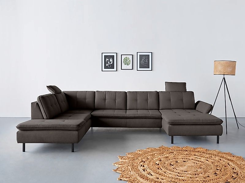 Home affaire "Birkholm U-Form" Armlehnverstellung, auch in Easy Clean Bezug günstig online kaufen