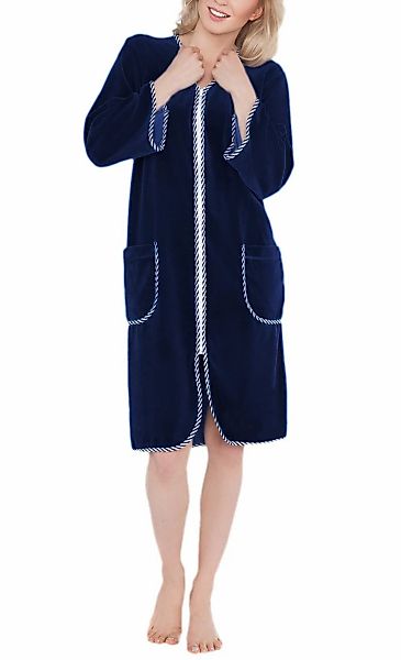 AQUARTI Damenbademantel "Bademantel Aquarti Damen Velours Bademantel Morgen günstig online kaufen