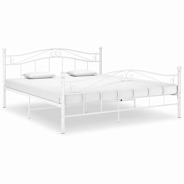 furnicato Bett Weiß Metall 180x200 cm günstig online kaufen